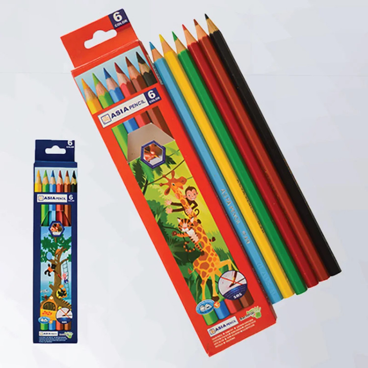 مداد رنگی 6 رنگی ارزان