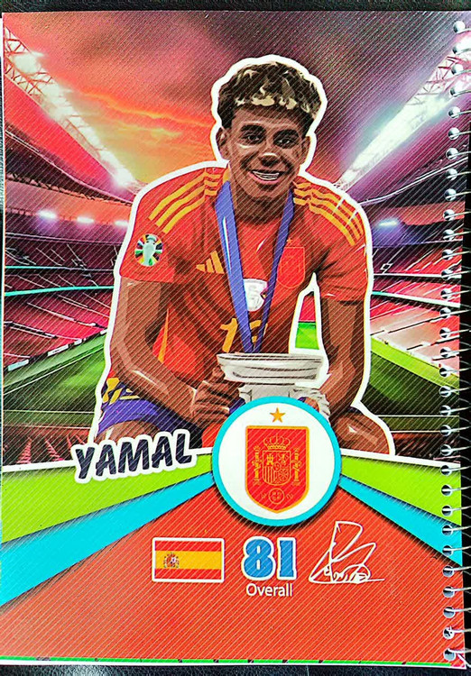 دفتر فوتبالی طرح یامال