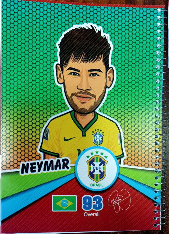 دفتر فوتبالی طرح نیمار