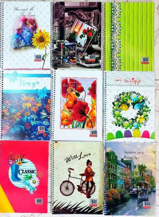 دفتر زبان 4 خط دخترانه