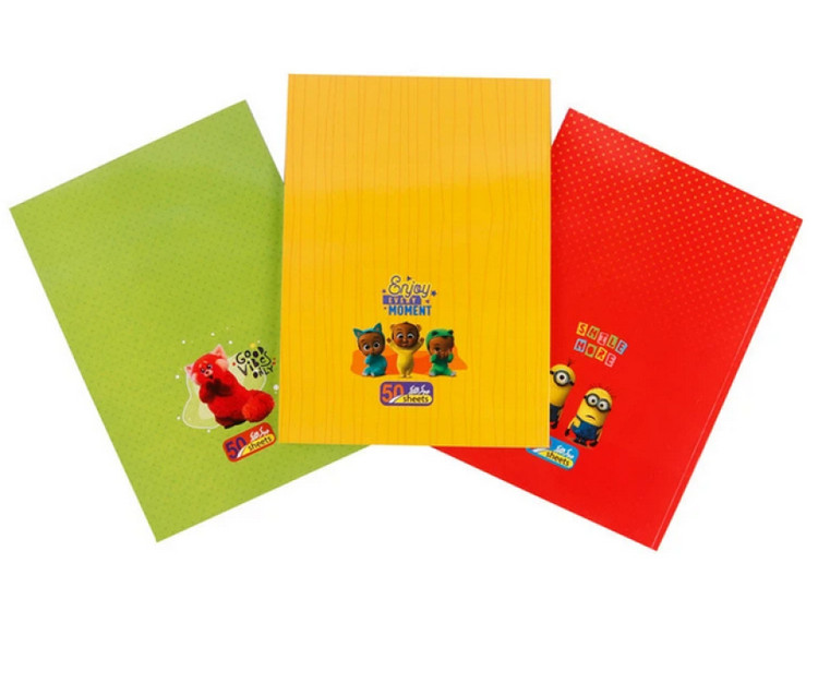 خرید عمده دفتر 50 برگ جلد گلاسه