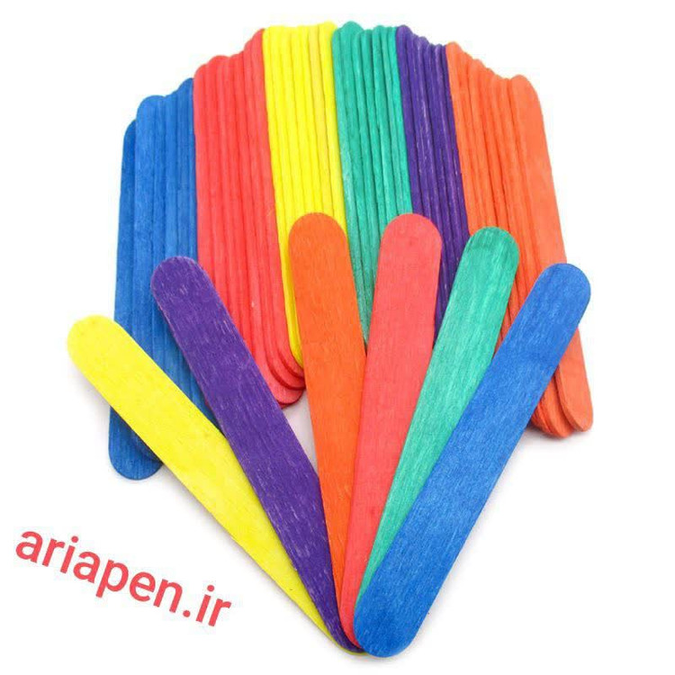 چوب بستنی رنگی