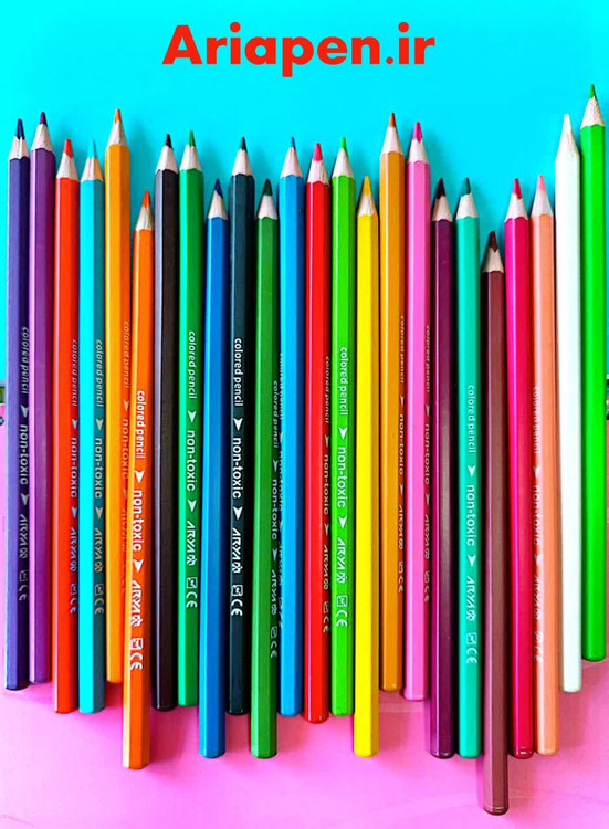 مداد رنگی 24 رنگ آریا