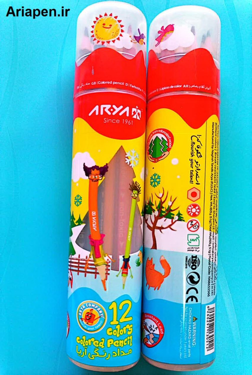 قیمت مداد رنگی آریا ۱۲ رنگ