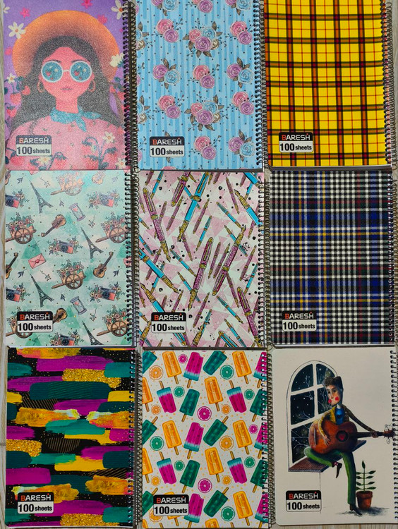 خرید دفتر عمده 100 برگ کلاسیک