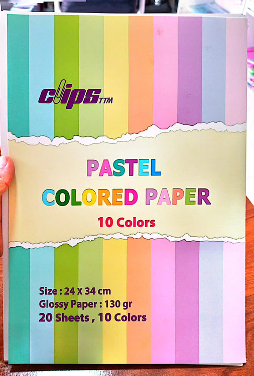 کاغذ گلاسه رنگی