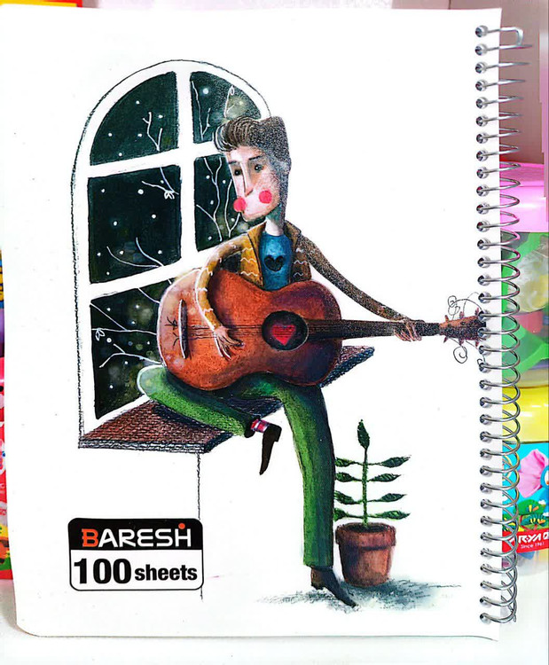 دفتر سیمی جلد محکم