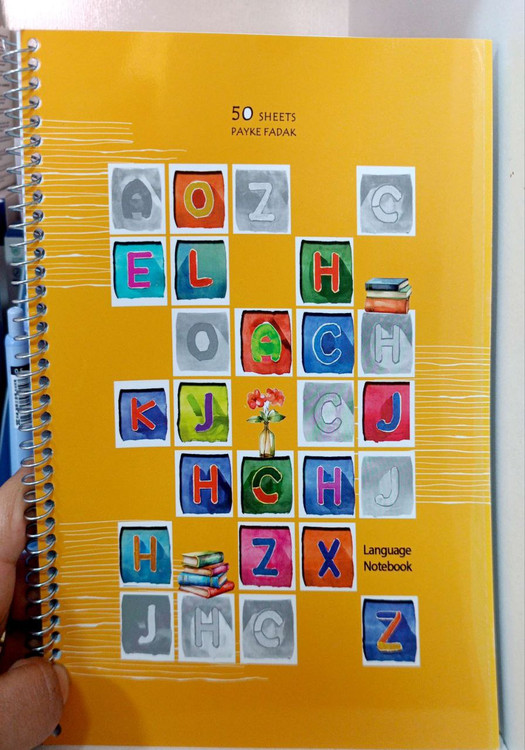 دفتر سیمی زبان انگلیسی دخترانه