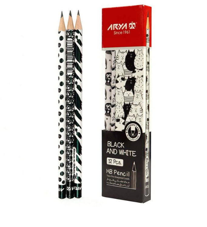 خرید مداد مشکی طرح جوان 3044 آریا