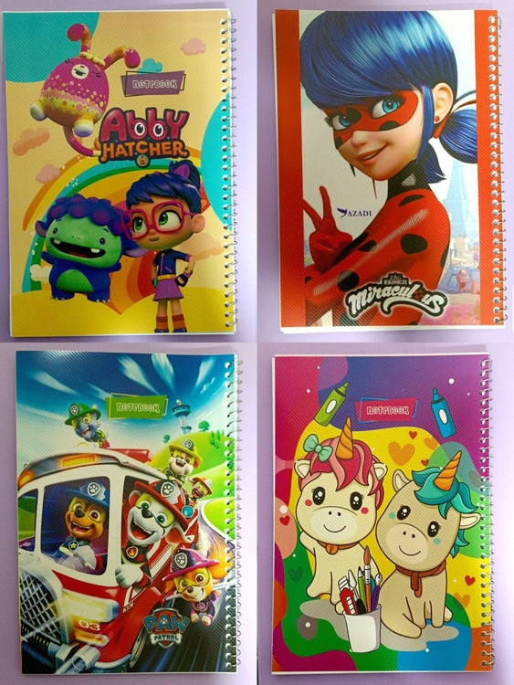 تولید انواع دفتر 50 برگ سیمی