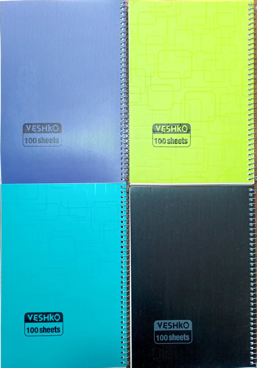 قیمت عمده دفتر ۱۰۰ برگ جلد ساده