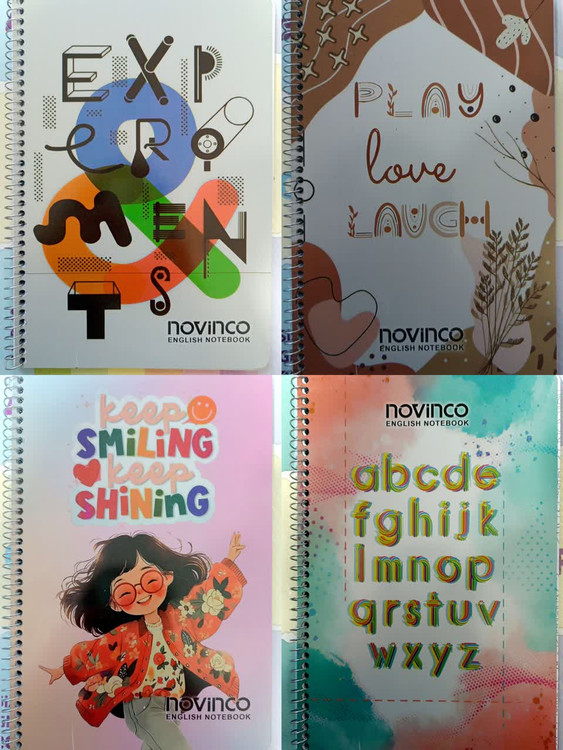 دفتر زبان جلد طلقی پرو