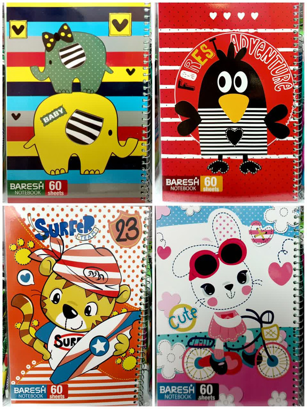 قیمت عمده دفتر مشق 60 برگ